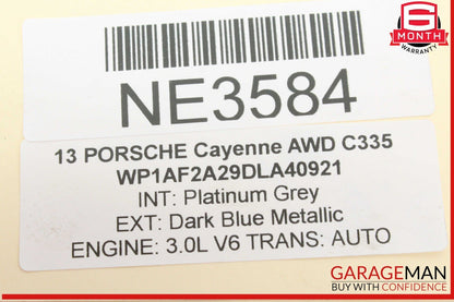11-18 Porsche Cayenne 958 AWD Front Left Side Spindle Knuckle Wheel Hub OEM