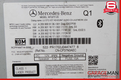 15-18 Mercedes W205 C300 AM FM CD Player Radio Receiver Module Unit