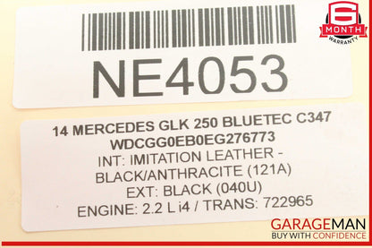 10-16 Mercedes X204 GLK250 Bluetec Front Right Side Wheel Spindle Knuckle Hub
