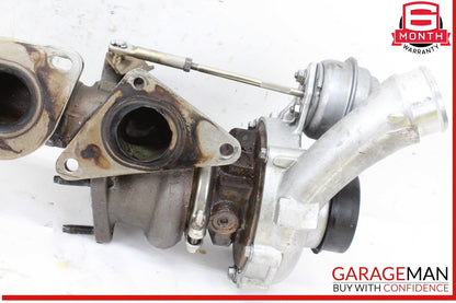11-16 Mercedes X166 GL450 Left Turbocharger Turbo Charger Manifold OEM