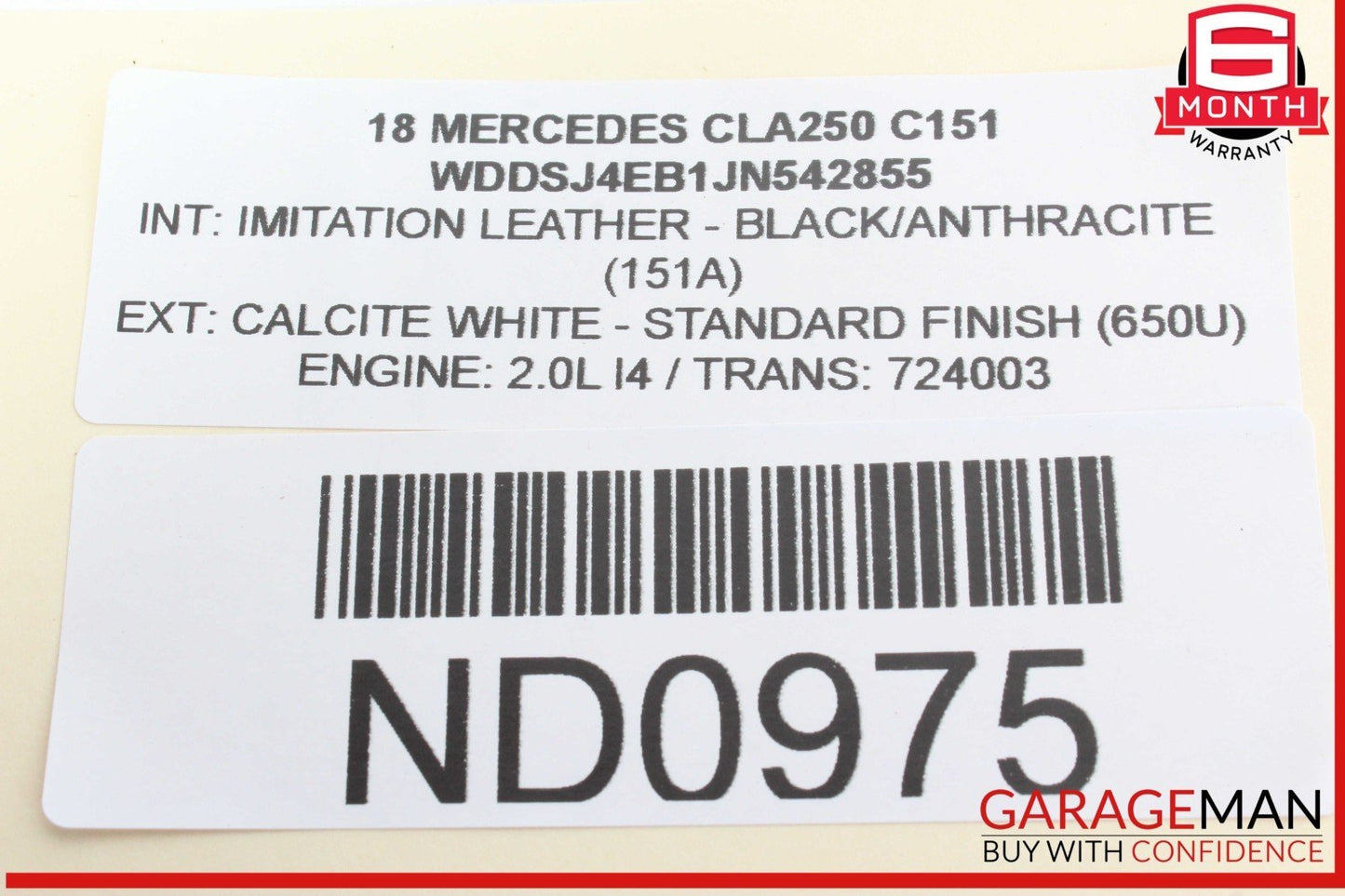 14-20 Mercedes W117 CLA250 GLA250 Right Passenger Side Knee Safety Air Bag OEM