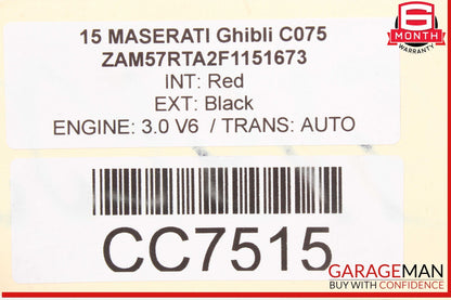14-22 Maserati Ghibli Rear Anti Roll Stabilizer Sway Bar Frame Assembly OEM