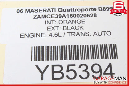 03-13 Maserati Quattroporte Front Right or Left Seat Headrest Head Rest OEM