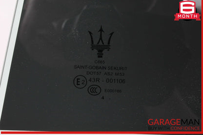 14-22 Maserati Ghibli M157 Rear Left Driver Side Door Window Glass OEM