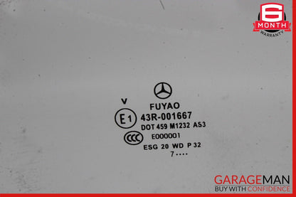 15-20 Mercedes X156 GLA250 GLA45 AMG Rear Right Side Door Window Glass OEM