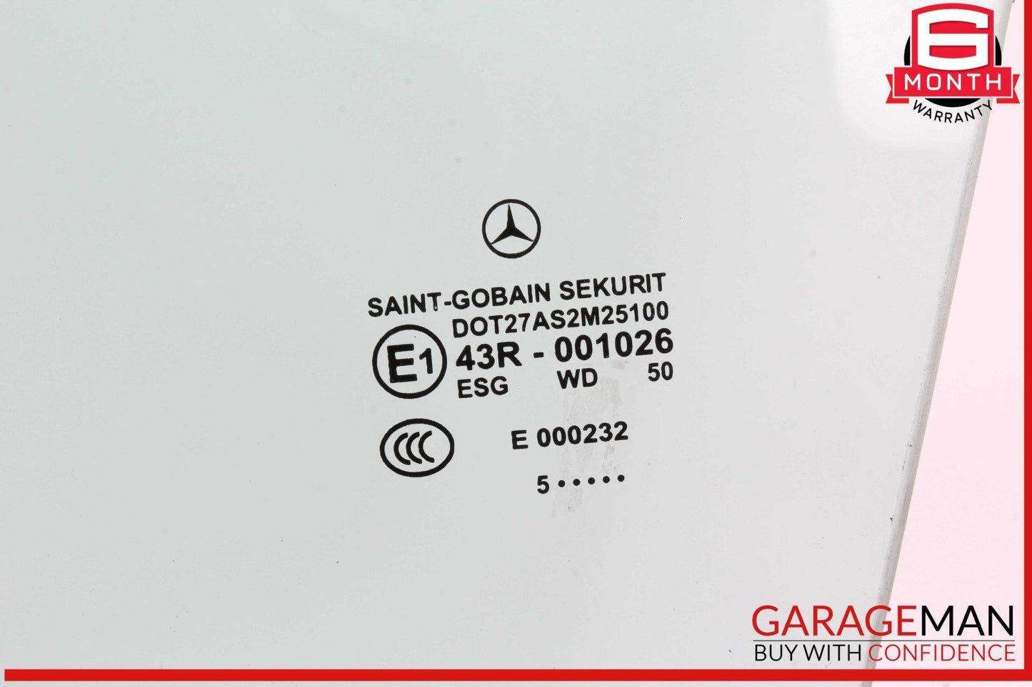 03-12 Mercedes R230 SL500 SL55 AMG Front Left Driver Side Door Window Glass OEM