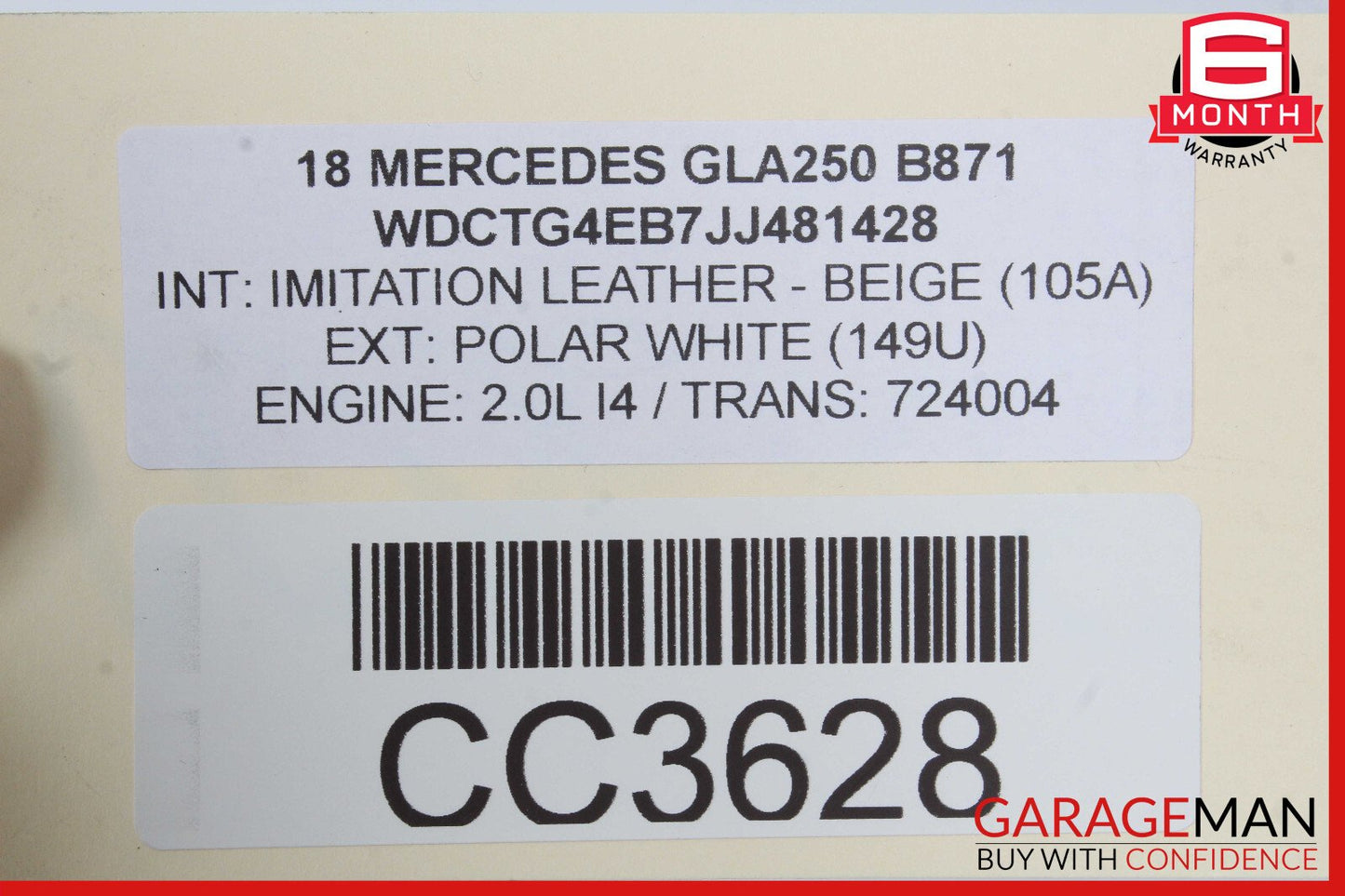 15-20 Mercedes X156 GL250 Front Right Lower Bottom Seat Cushion Cover OEM