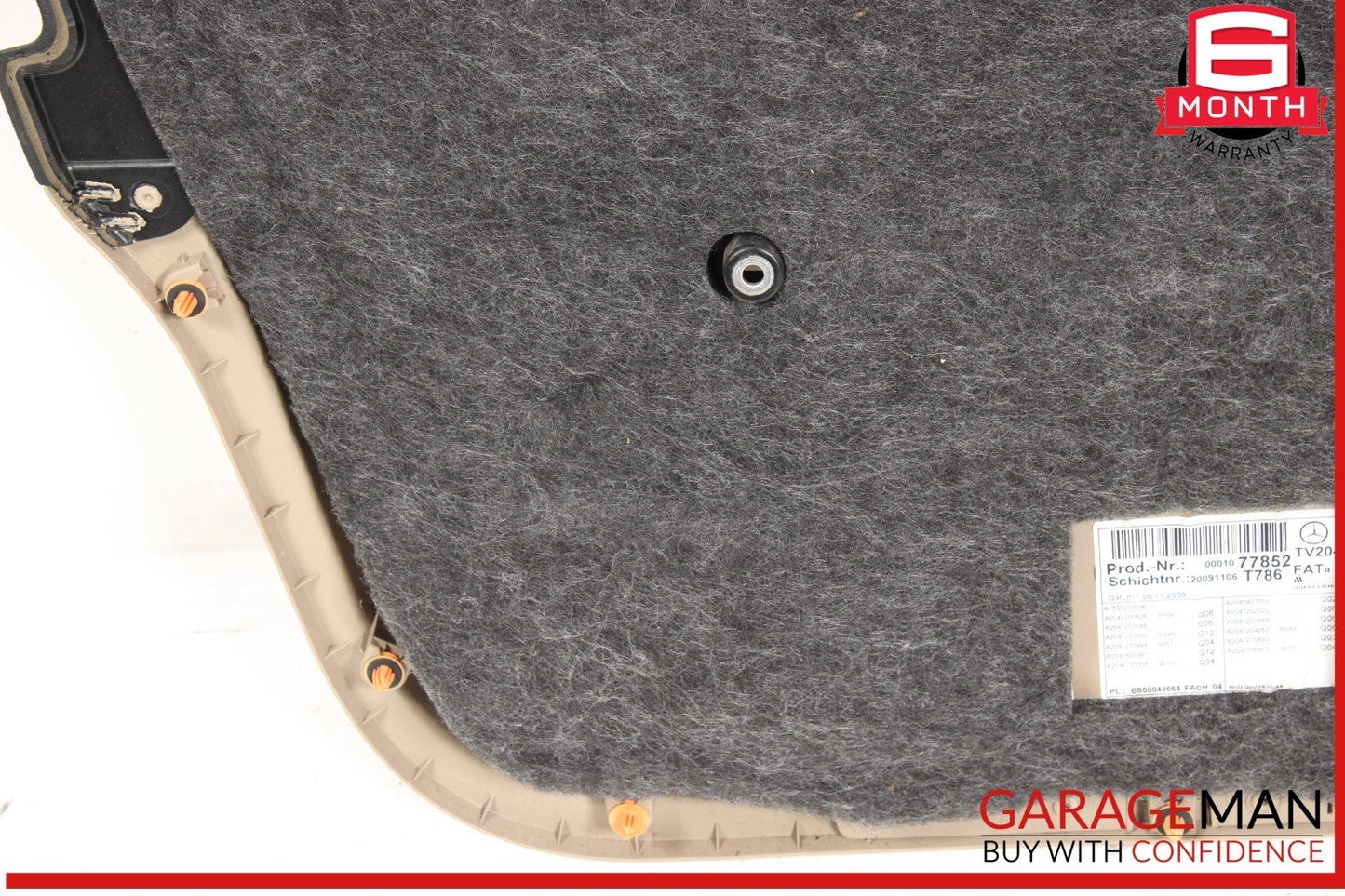 10-15 Mercedes X204 GLK350 Front Right Side Interior Door Panel Assembly OEM