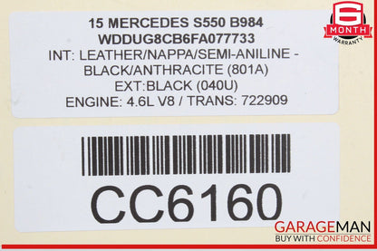 14-17 Mercedes W222 S550 Fuel Gas Tank Reservoir Assembly OEM