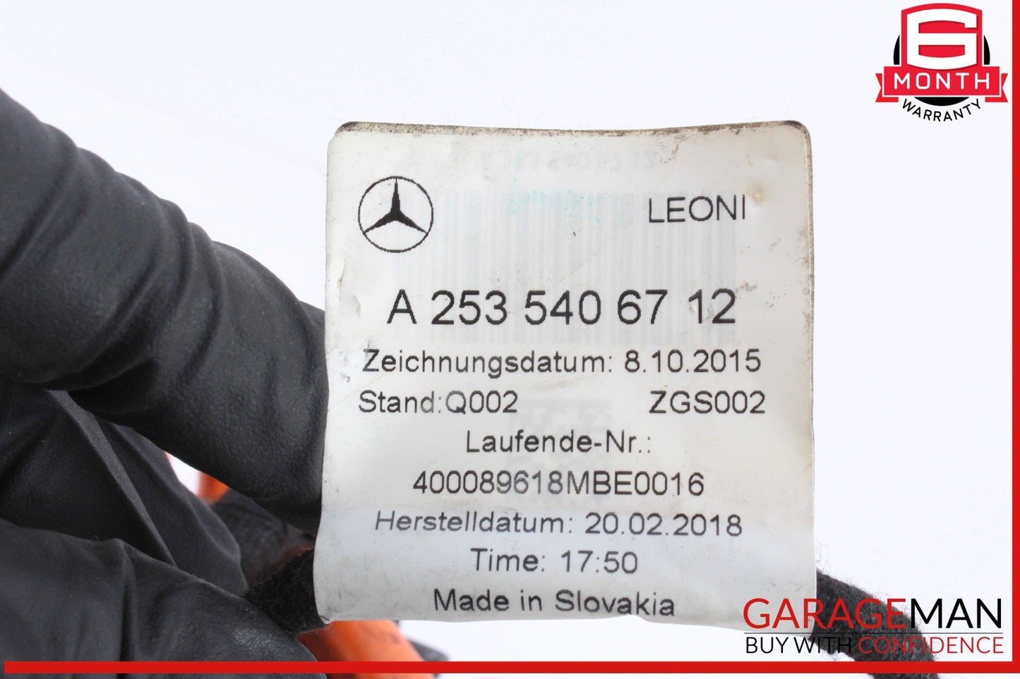 18-20 Mercedes X253 GLC350e Hybrid Charger Plug Socket Harness OEM
