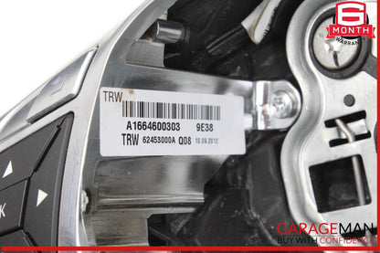 12-16 Mercedes X166 GL450 ML550 Driver Steering Wheel w/ Paddle Shifters OEM