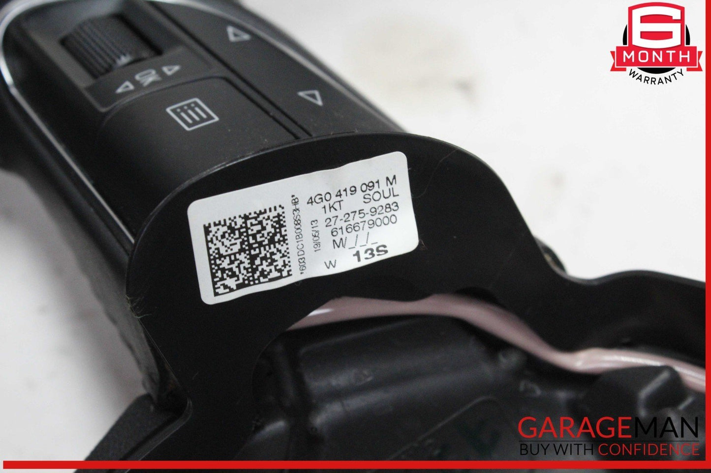 12-18 Audi A6 A7 Front Left Driver Side Steering Wheel Black 4G0419091M OEM
