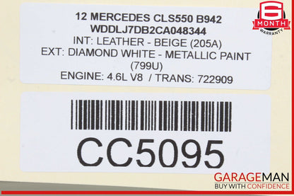 12-18 Mercedes W218 CLS550 Sunroof Sun Roof Frame Motor Glass Sunshade Assy OEM