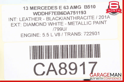 08-18 Mercedes W212 E63 AMG CLS400 Rear Left Side Door Lock Latch Actuator OEM
