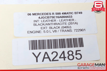 06-10 Mercedes W251 R500 R320 Left Driver Side Tail Light Lamp 2518201564 OEM
