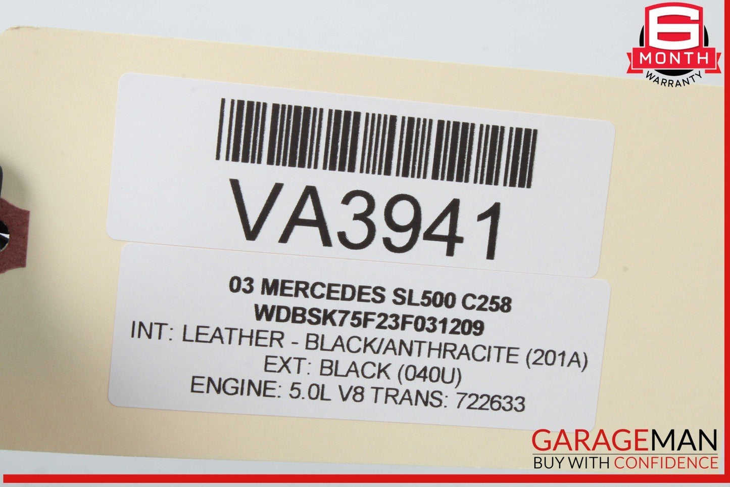 03-06 Mercedes R230 SL500 SL55 AMG Rear Trunk Lid Cable Wire Wiring Harness OEM