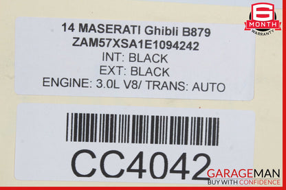 14-21 Maserati Ghibli S Q4 M157 Front Engine Motor Subframe Sub Frame OEM
