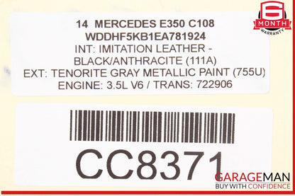 14-16 Mercedes W212 E350 RWD 7G-Tronic Automatic Transmission 722.906 OEM 127k