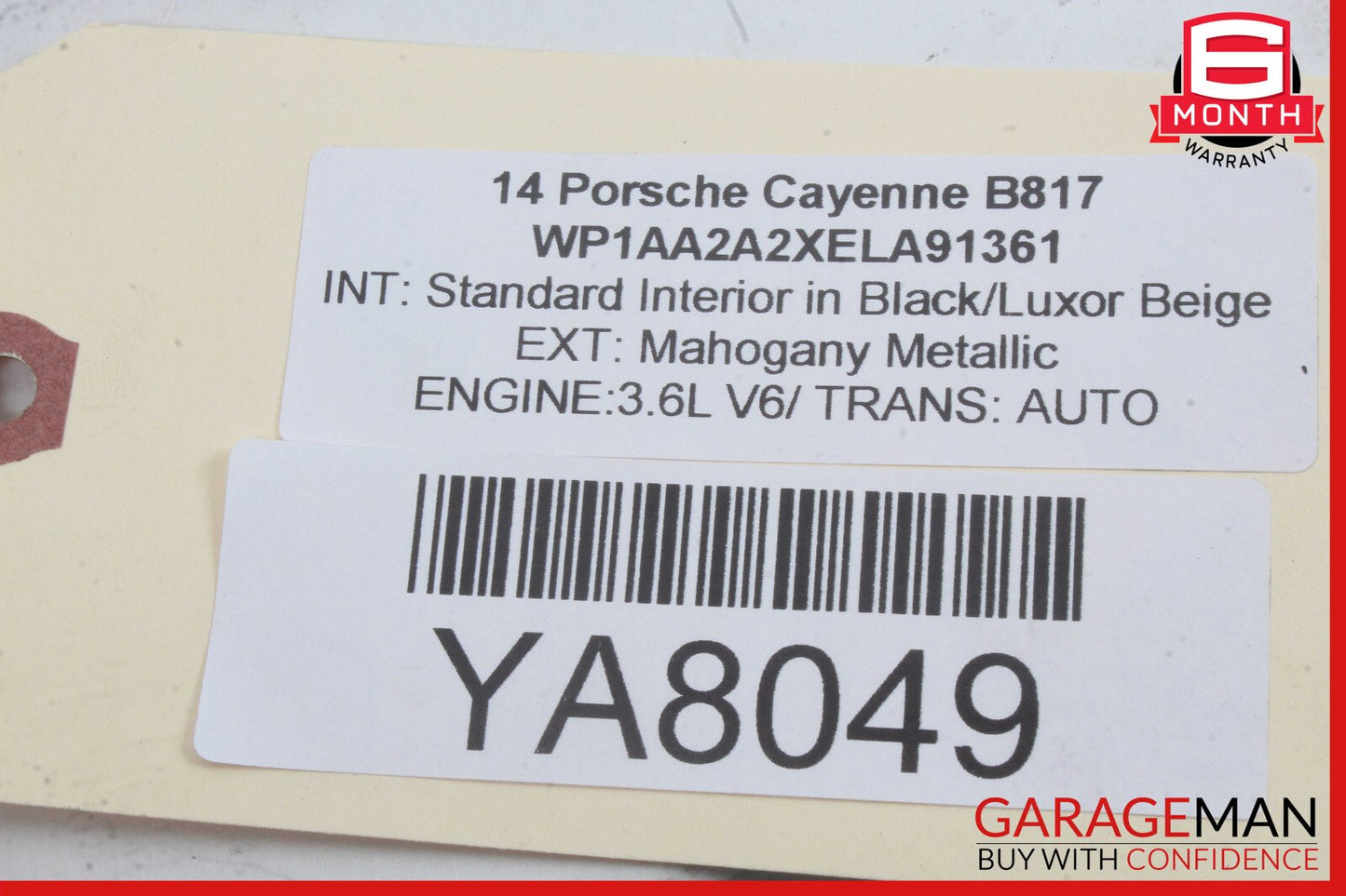 11-18 Porsche Cayenne 958 Transmission Gear Floor Shifter Shift Selector Linkage