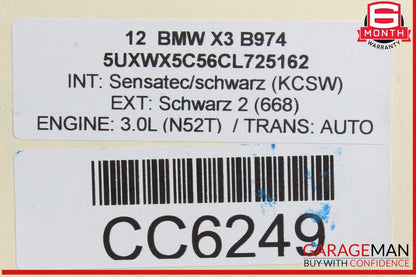 11-18 BMW X3 X4 Front Right Passenger Side Upper Seat Cushion OEM