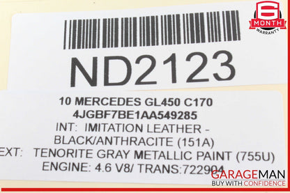 06-13 Mercedes X164 GL450 Front Overhead Dome Light Lamp Gray 2518200610 OEM