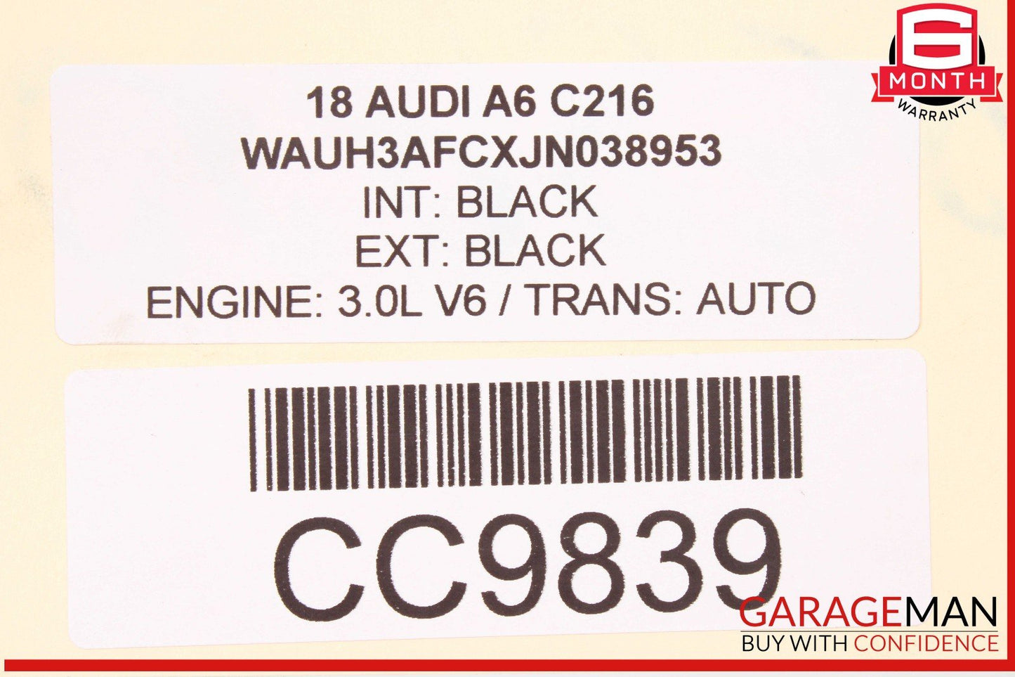 12-18 Audi A6 A7 Front Stabilizer Sway Bar 4G0411309 OEM