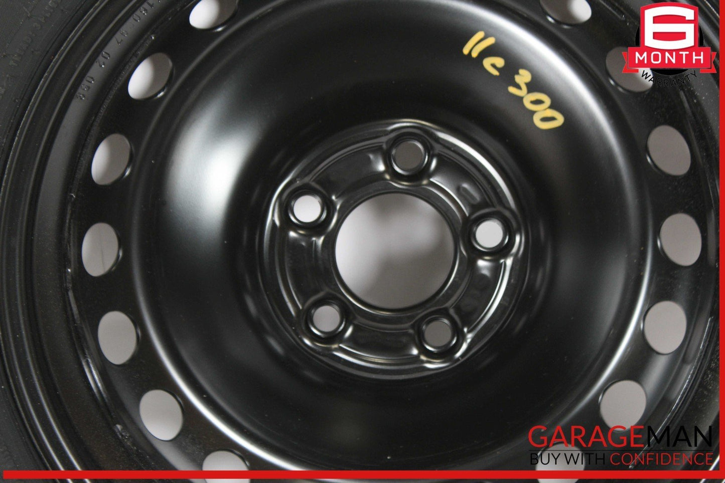 08-14 Mercedes W204 C250 C300 Emergency Spare Tire Donut Wheel Rim 125 90 16"