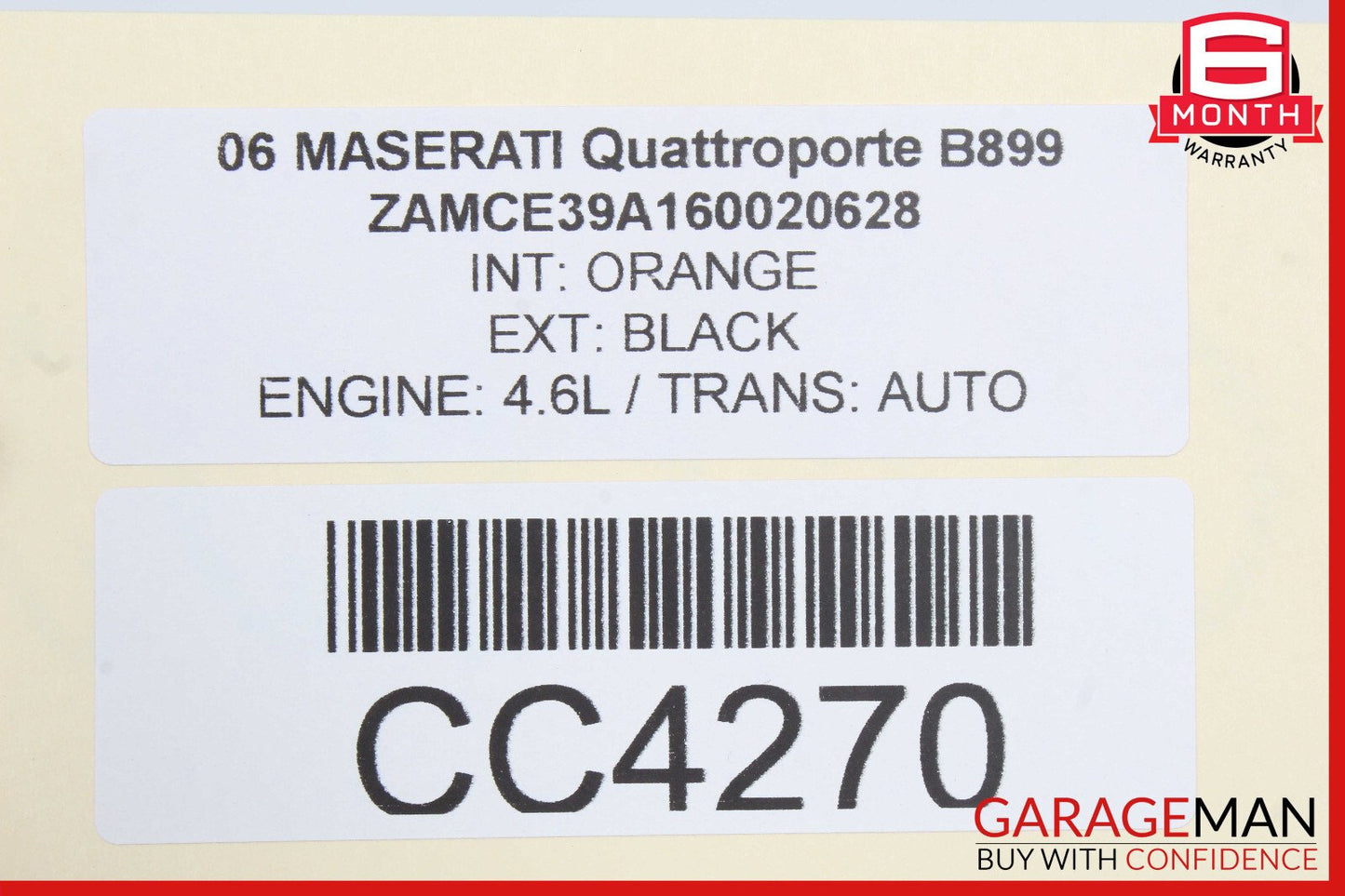 03-08 Maserati Quattroporte M139 Rear Left Side Lower Bottom Seat Cushion OEM