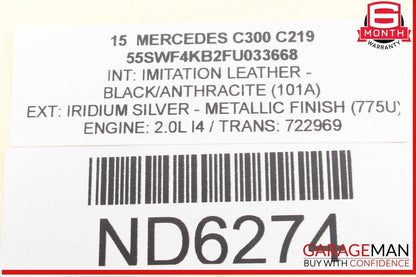 15-20 Mercedes W205 C300 Front Right Wheel Spindle Knuckle Hub Bearing OEM