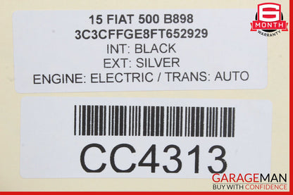 12-17 Fiat 500 Front Right Door Shell Panel Silver OEM