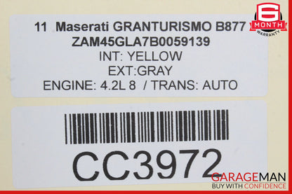 08-12 Maserati GranTurismo M145 Rear Left Side Lower Bottom Seat Cushion OEM
