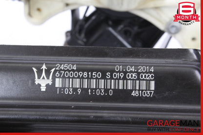 14-22 Maserati Quattroporte Front Right Side Window Regulator Motor OEM