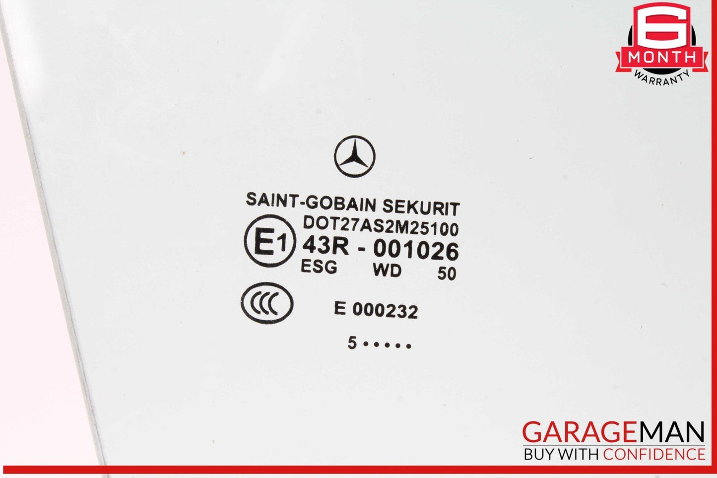 03-12 Mercedes R230 SL500 SL550 Front Right Passenger Side Door Window Glass OEM