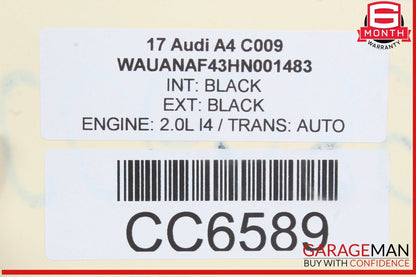 17-24 Audi A4 S4 S5 A5 Rear Sub Frame Subframe Crossmember OEM