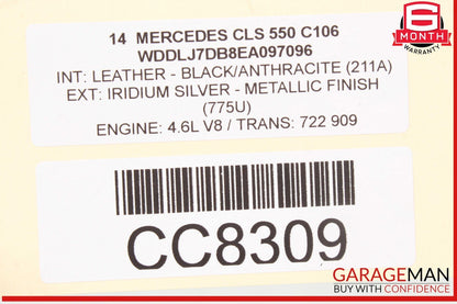 12-18 Mercedes W218 CLS550 CLS400 Rear Trunk Lid Deck Shell Panel OEM