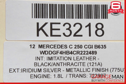 12-14 Mercedes W204 C250 C63 AMG Rear SAM Module Relay Fuse Junction Box Assy