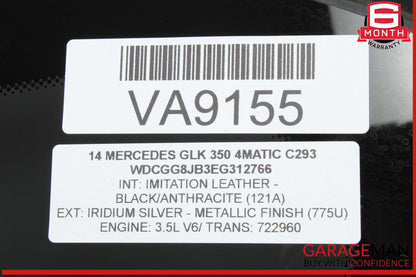 10-15 Mercedes X204 GLK350 4MATIC Rear Left Driver Side Quarter Window Glass OEM