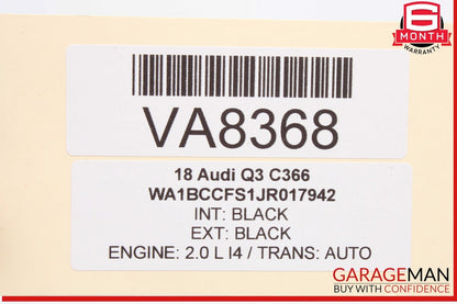 15-18 Audi Q3 Front Left Driver Side Exterior Door Handle Black 8U1837885 OEM
