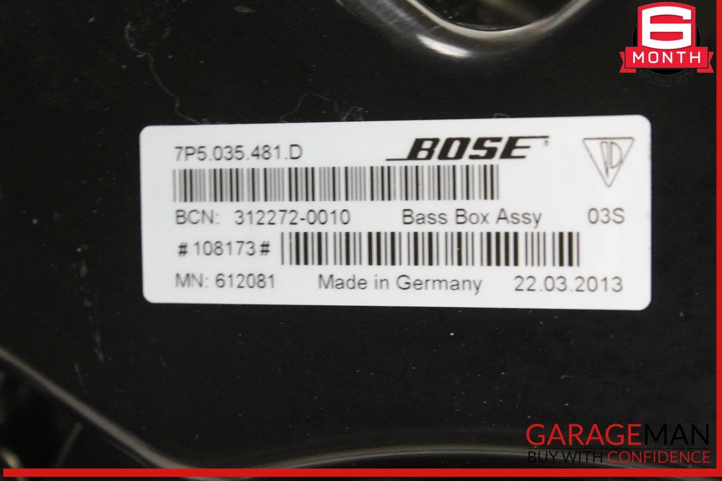 11-18 Porsche Cayenne 958 AWD Rear Trunk Subwoofer Speaker w/ Amplifier AMP OEM