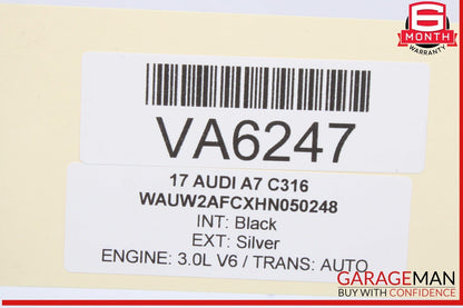 12-18 Audi A7 A6 Right Passenger Side Exterior Door Handle Silver 4H0837886 OEM