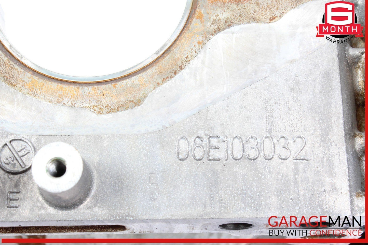 09-16 Audi S4 Lower Block Oil Pan Crankshaft Mount 06E103032 OEM