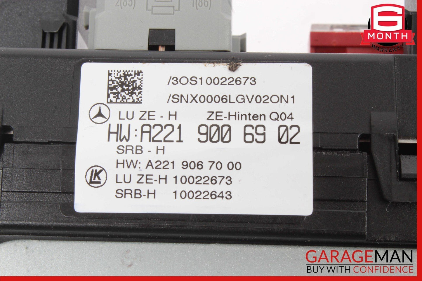 10-13 Mercedes W221 S550 S500 S65 AMG Rear Sam Fuse Box Relay Module Control