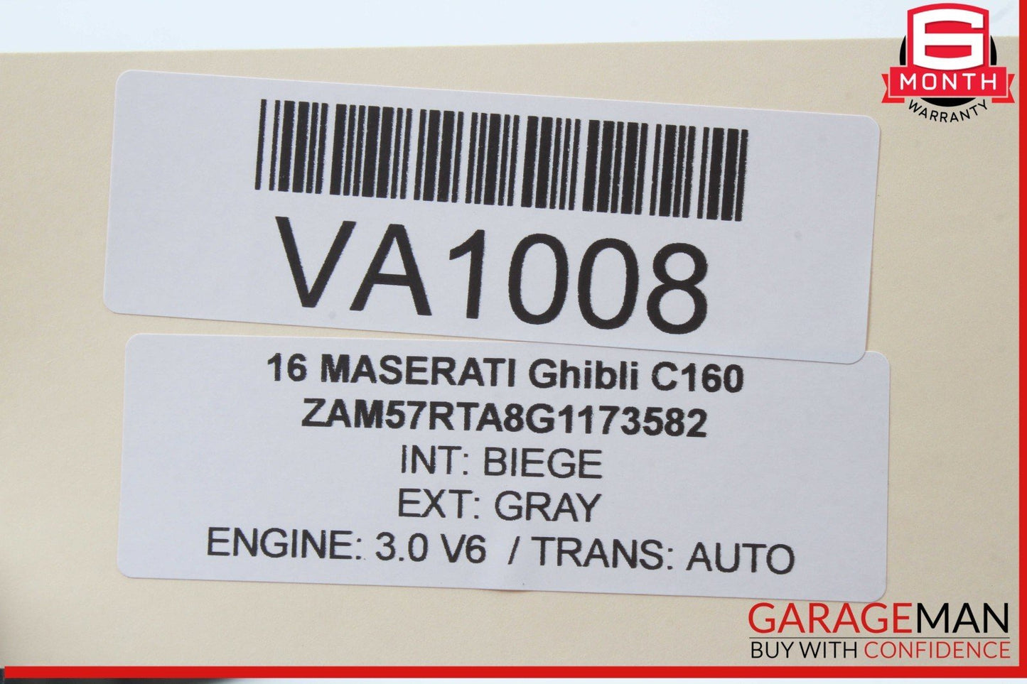 14-17 Maserati Ghibli Front Right Side Exterior Door Handle Assembly OEM