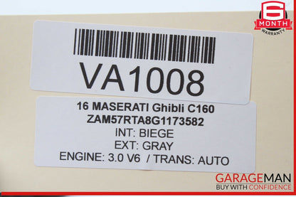 14-17 Maserati Ghibli Front Right Side Exterior Door Handle Assembly OEM