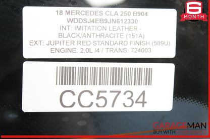 14-18 Mercedes W117 CLA250 Rear Windshield Wind Shield Back Window Glass Tinted