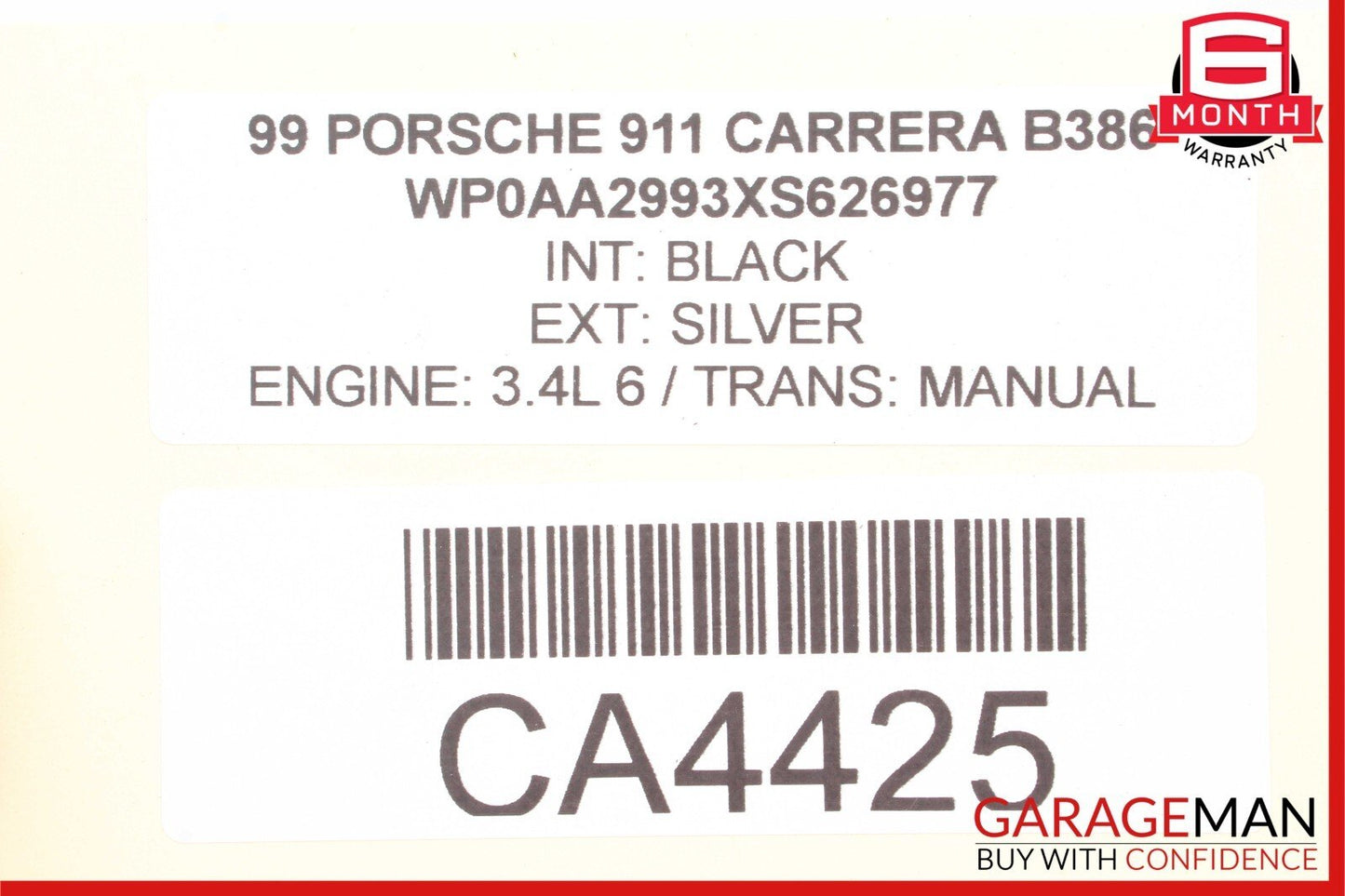 97-04 Porsche Carrera 911 Rear Side Suspension Lower Control Arm Assembly OEM