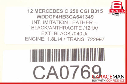12-15 Mercedes W204 C250 SLK250 1.8L M271 Engine Motor Wire Wiring Harness OEM