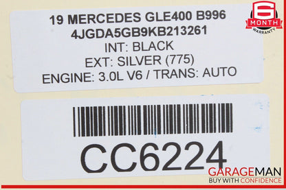 16-19 Mercedes W166 GLE400 GLE350 Interior Door Panel Rear Front Side Black OEM