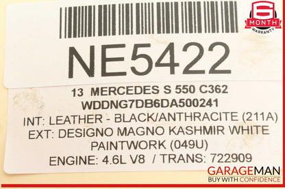 11-20 Mercedes W221 S550 GL450 M278 Engine Motor Crankshaft Crank Shaft OEM