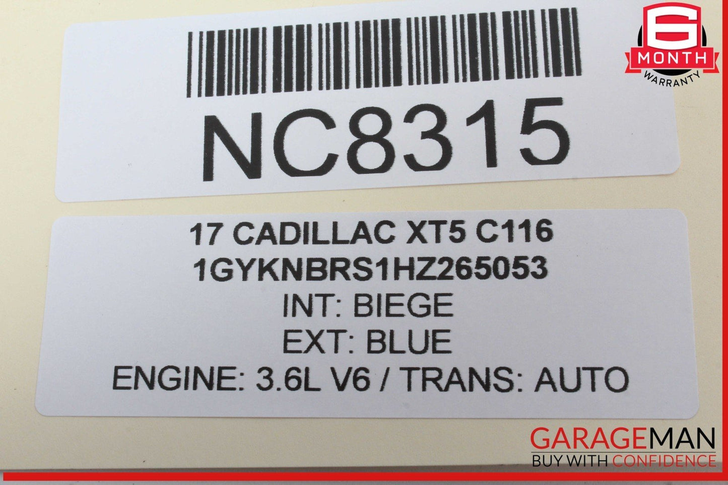 17-20 Cadillac XT5 Dash Dashboard Steering Column Trim Bezel 84161155 OEM
